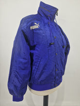 Load image into Gallery viewer, Vintage Puma X Hit Union M 170 90s Purple Bomber Style Jacket
