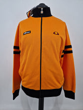 Load image into Gallery viewer, BNWT Ellesse Roma Track Top Orange Black XL
