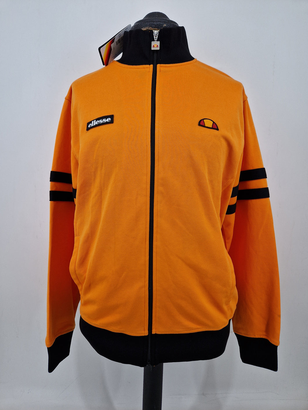 BNWT Ellesse Roma Track Top Orange Black XL