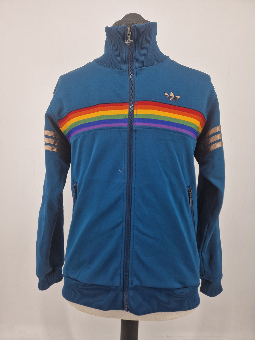 Vintage adidas X Descente Japan Release Track Top M/L Blush Green Gold Rainbow