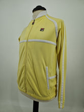 Load image into Gallery viewer, Fila White Line Track Top S Yellow White
