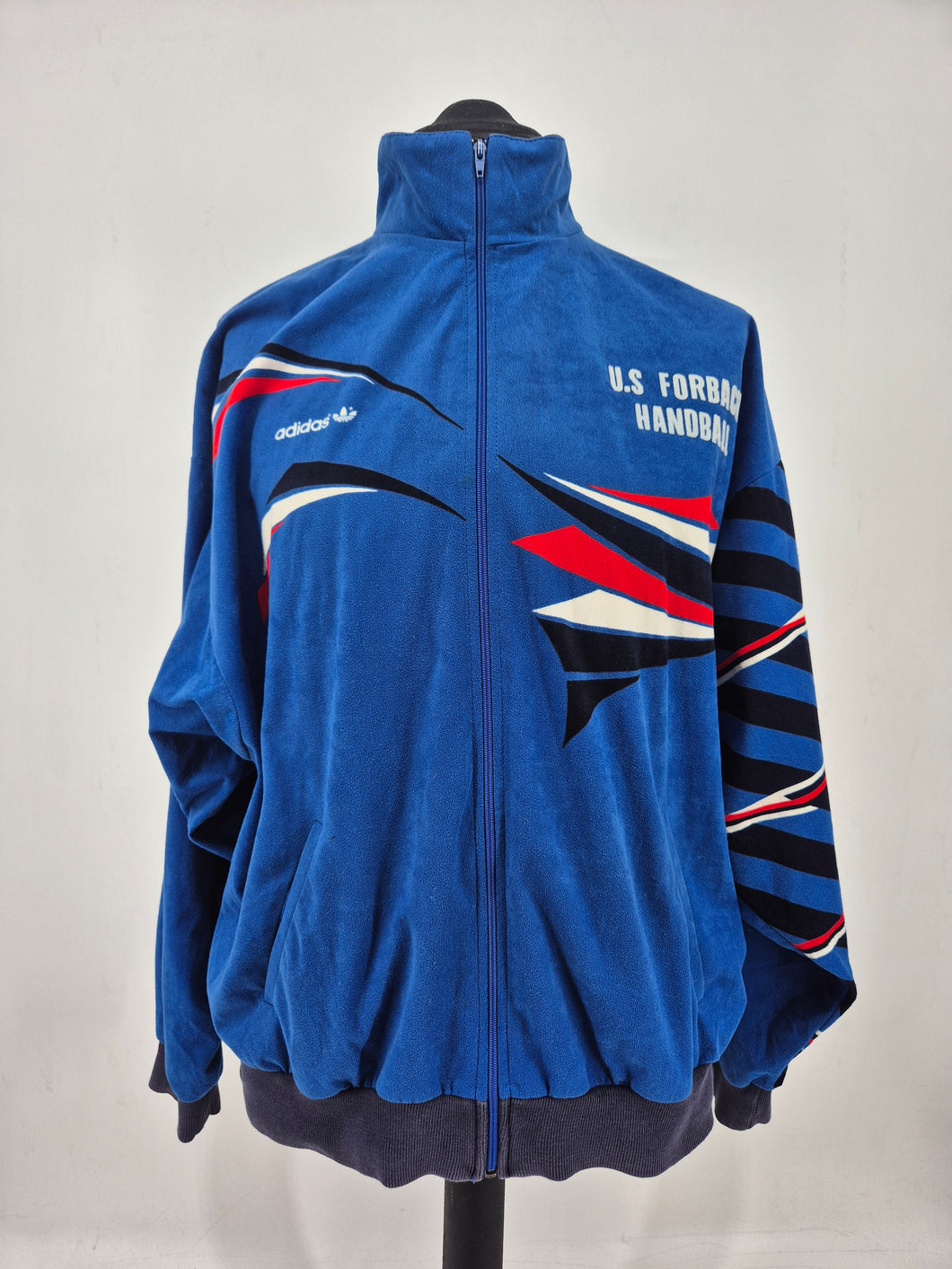 RARE 80s Vintage adidas France Olympic track top L