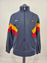 Load image into Gallery viewer, Ellesse Cheroni Track Top Navy Yellow Red L
