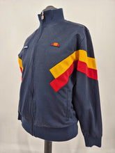 Load image into Gallery viewer, Ellesse Cheroni Track Top Navy Yellow Red L

