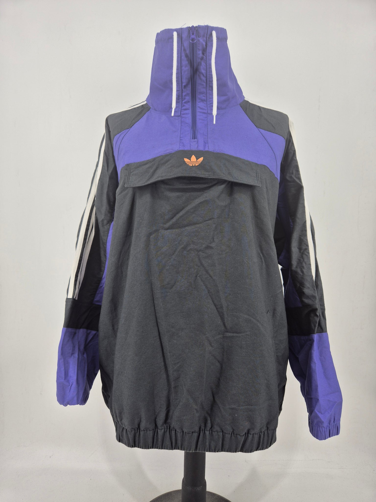2020 adidas Originals Skateboarding LMDRD Anorak Jacket XL Black Purple Amber Tint