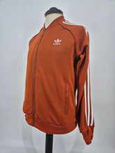 Load image into Gallery viewer, 2015 adidas Originals SST Vintage Track Top M Bronze Orange White
