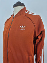 Load image into Gallery viewer, 2015 adidas Originals SST Vintage Track Top M Bronze Orange White
