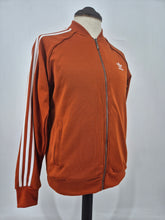 Load image into Gallery viewer, 2015 adidas Originals SST Vintage Track Top M Bronze Orange White
