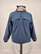 Load image into Gallery viewer, Vintage Napapijri Geographic Anorak M made in Romania Navy
