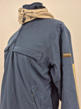 Load image into Gallery viewer, Vintage Napapijri Geographic Anorak M made in Romania Navy
