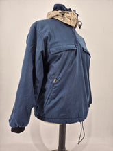 Load image into Gallery viewer, Vintage Napapijri Geographic Anorak M made in Romania Navy
