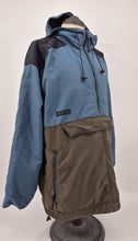 Load image into Gallery viewer, Vintage Columbia Anorak L / XL made in Malaysia Blue Black Green
