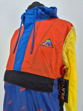 Load image into Gallery viewer, BNWT Fila Terrain Anorak L Red Yellow Blue
