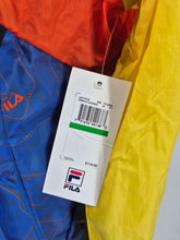 Load image into Gallery viewer, BNWT Fila Terrain Anorak L Red Yellow Blue

