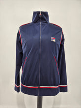Load image into Gallery viewer, Fila Vintage Heritage Track Top L Navy Red White
