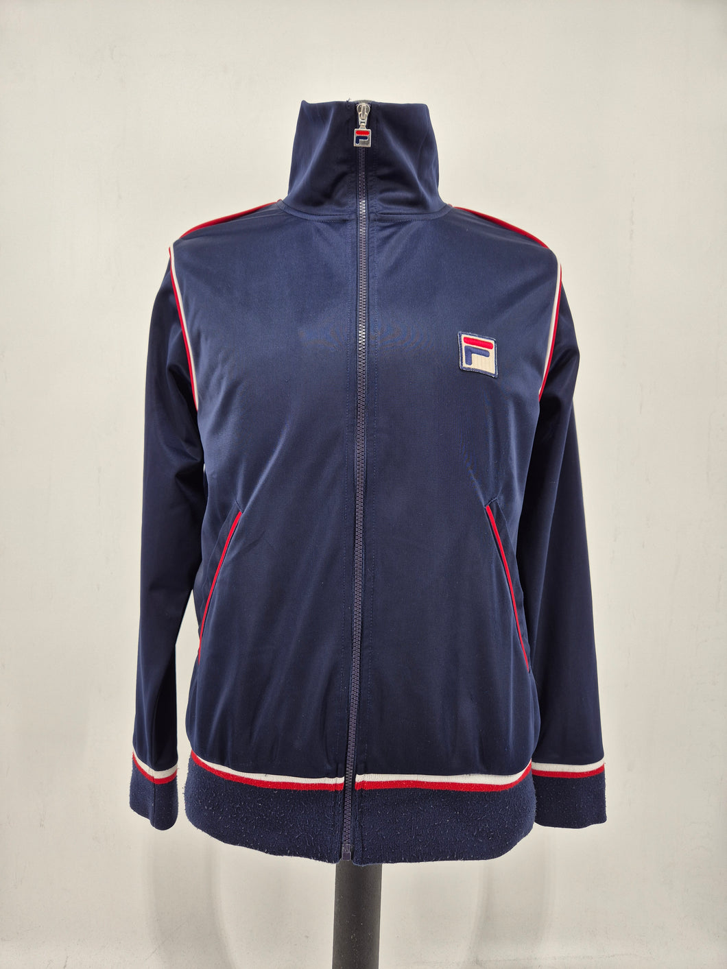 Fila Vintage Heritage Track Top L Navy Red White