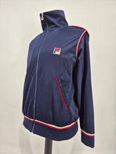 Load image into Gallery viewer, Fila Vintage Heritage Track Top L Navy Red White
