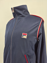 Load image into Gallery viewer, Fila Vintage Heritage Track Top L Navy Red White
