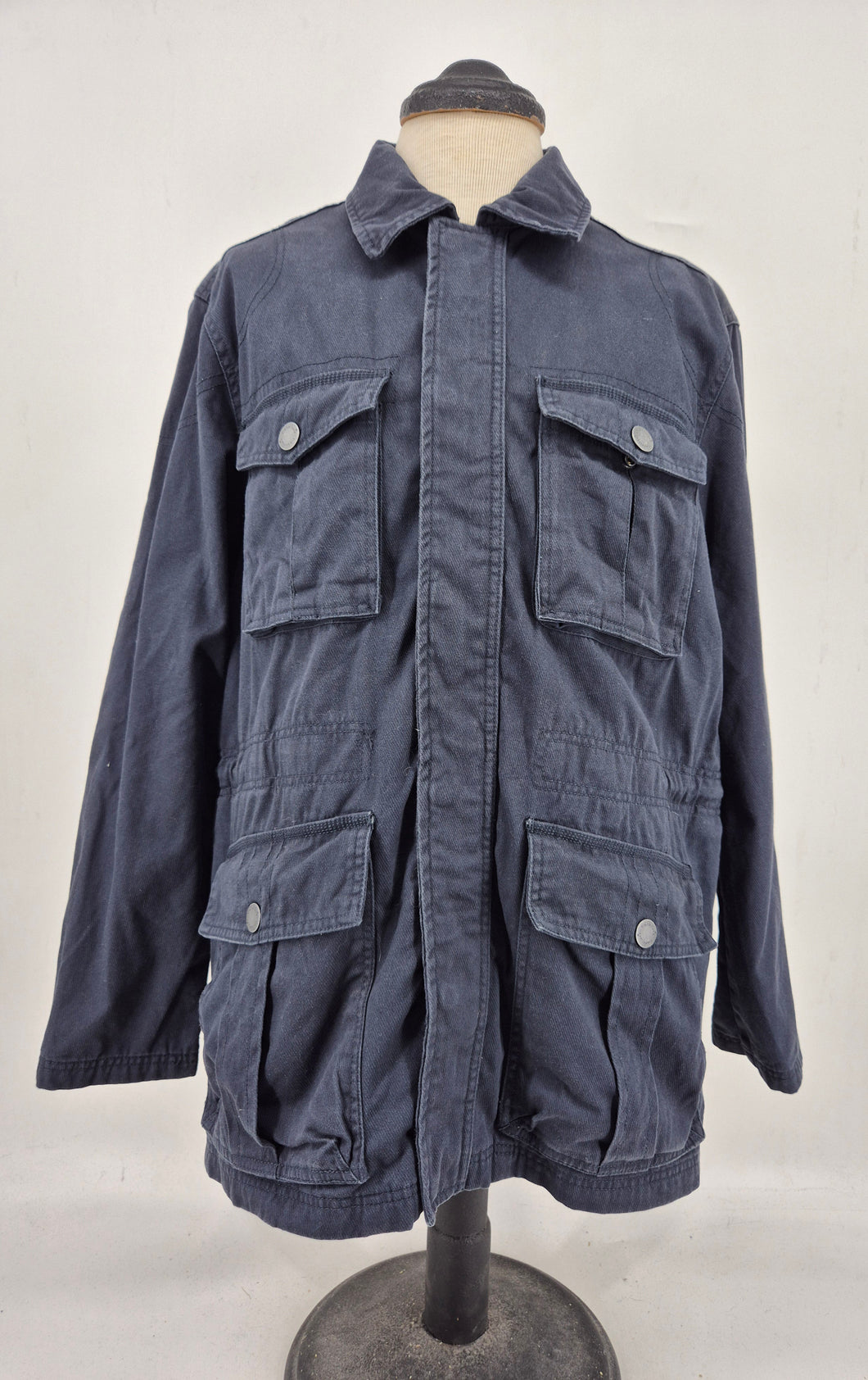 Timberland Mens Brookfield Twill Field Jacket XL Navy Cotton