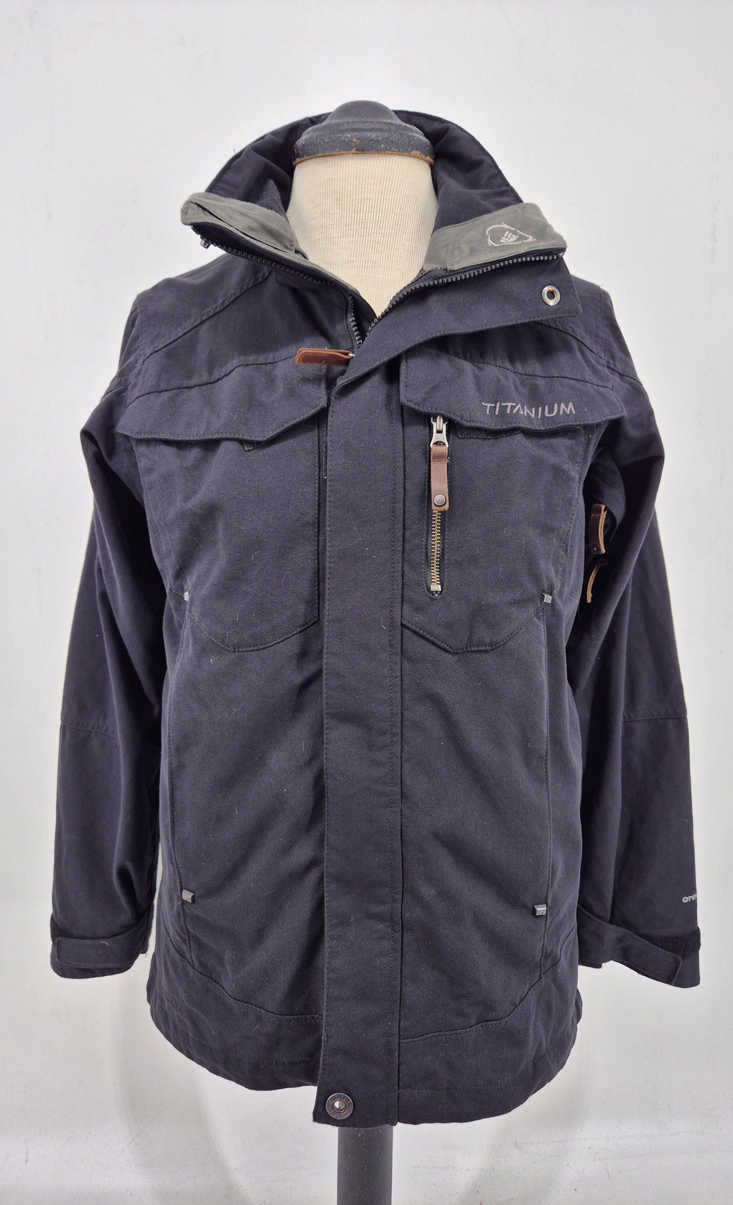 Columbia Titanium Hooded Men's Jacket S Small Black