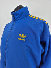 Load image into Gallery viewer, 90s Vintage adidas Originals Drill Firebird Yellow Black Track Top S/M D4 Stockholm Blue Yellow
