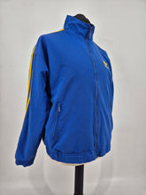 Load image into Gallery viewer, 90s Vintage adidas Originals Drill Firebird Yellow Black Track Top S/M D4 Stockholm Blue Yellow
