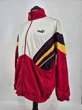Load image into Gallery viewer, Vintage Puma 80s Track Top L XL made in Thailand White Black Yellow Red
