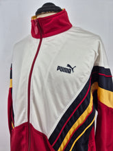 Load image into Gallery viewer, Vintage Puma 80s Track Top L XL made in Thailand White Black Yellow Red

