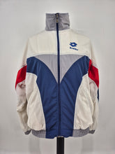 Load image into Gallery viewer, Vintage Lotto Boris Becker Track Top L White Blue Red
