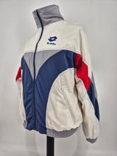 Load image into Gallery viewer, Vintage Lotto Boris Becker Track Top L White Blue Red
