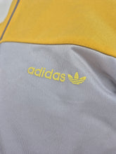 Load image into Gallery viewer, Vintage adidas Originals Track Top 174 M made in Hong Kong Silver Yellow Blue
