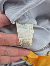 Load image into Gallery viewer, Vintage adidas Originals Track Top 174 M made in Hong Kong Silver Yellow Blue
