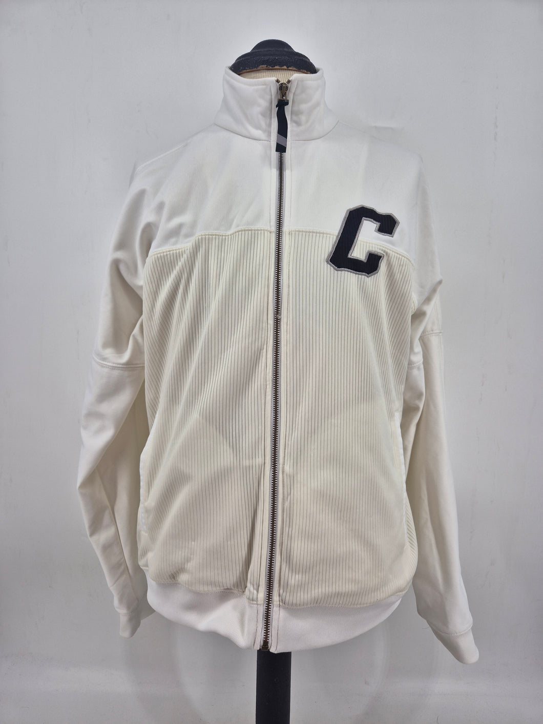 Vintage Nike Cortez 72 Track Top XL White Cream Black