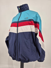 Load image into Gallery viewer, Vintage Ellesse Track Top D6 M Navy Blue Red 80s
