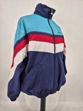 Load image into Gallery viewer, Vintage Ellesse Track Top D6 M Navy Blue Red 80s
