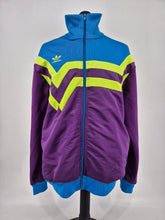 Load image into Gallery viewer, 2007 adidas Italia 90 Blue Neon Yellow Purple Vintage Track Top XL

