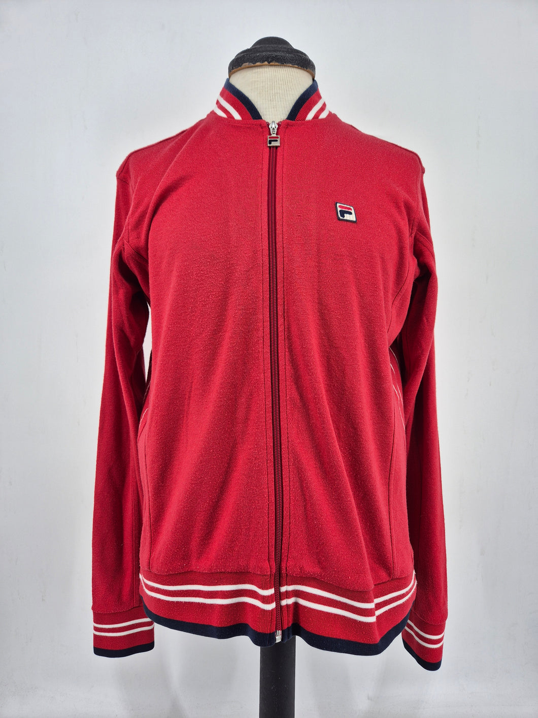 Fila Vintage Settanta Track Top XL Red White