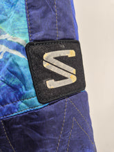 Load image into Gallery viewer, Vintage Saloman Ski Anorak L Crazy Pattern Blue Purple
