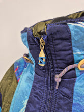 Load image into Gallery viewer, Vintage Saloman Ski Anorak L Crazy Pattern Blue Purple
