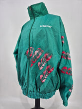 Load image into Gallery viewer, Vintage erbacher Track Top XXL West German Green Red
