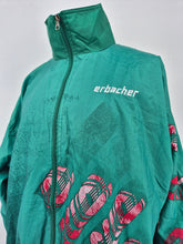 Load image into Gallery viewer, Vintage erbacher Track Top XXL West German Green Red
