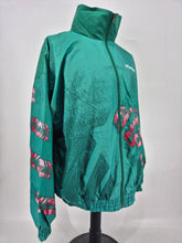 Load image into Gallery viewer, Vintage erbacher Track Top XXL West German Green Red
