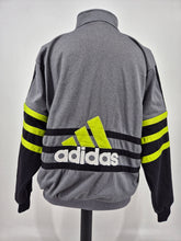 Load image into Gallery viewer, 90s Vintage adidas Equipment Track Top D6 M/L Grey Black Green EQT
