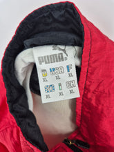 Load image into Gallery viewer, Vintage Puma 80s Track Top XL made in Turkey Black Red

