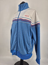 Load image into Gallery viewer, 2010 adidas Originals Piped Europa Blue White Vintage Track Top XXL
