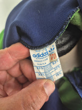 Load image into Gallery viewer, 70s Ventex adidas Originals Green Navy Vintage Track Top XL made in France
