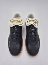 Load image into Gallery viewer, BNIB Puma Palermo Premium Leather Trainers Black White 8 8.5 9 10
