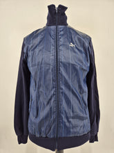 Load image into Gallery viewer, Vintage Puma 70s Track Top S Small Navy made in West Germany
