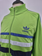 Load image into Gallery viewer, Vintage 90s adidas Originals First Track Top Large L Green Blue White
