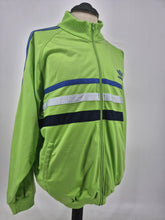 Load image into Gallery viewer, Vintage 90s adidas Originals First Track Top Large L Green Blue White
